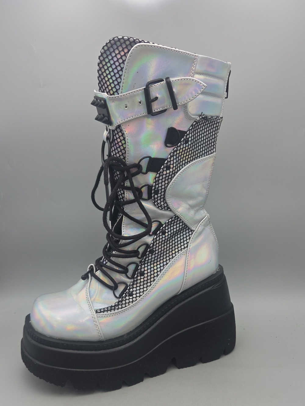 Demonia Shaker 70 SILVER HOLOGRAM Women
